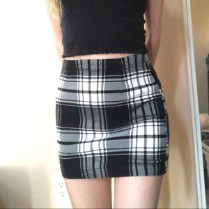 Urban outfitters plaid mini skirt
